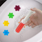 Toilet Freshner And Cleaner Flower Gel (Multicolor)