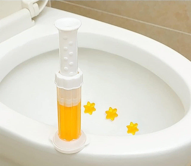 Generic Toilet Freshner And Cleaner Flower Gel (Multicolor)