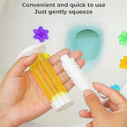 Toilet Freshner And Cleaner Flower Gel (Multicolor)