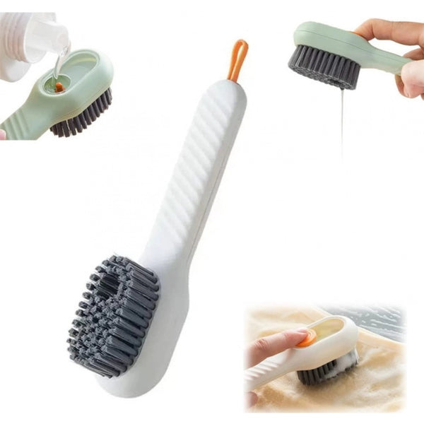 Pack of 3 Soap Dispensing Cleaning Brush (Multicolor)