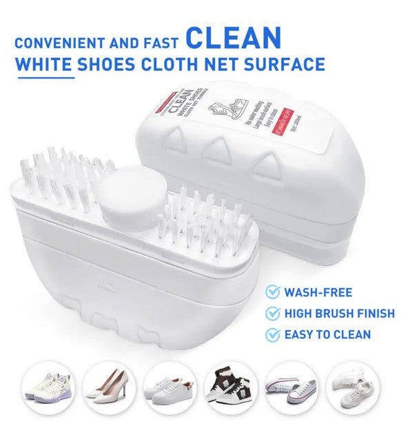 Generic - 2 in 1 Shoe Cleaning Brush (White)