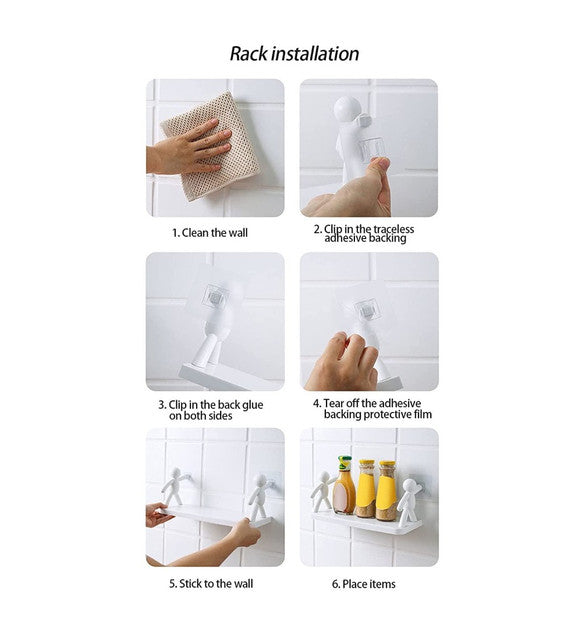 Generic Self Adhesive Multipurpose Stand Holder (White)