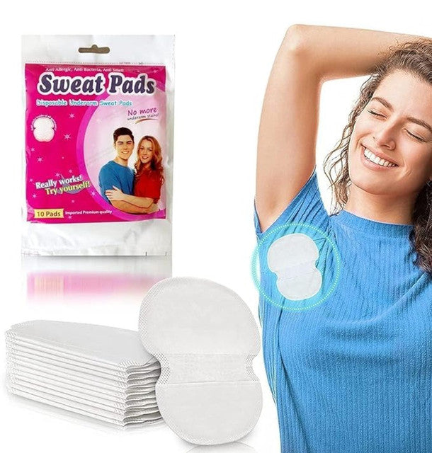 Generic Pack of 2 Sweat Pads(10 pieces set, white)