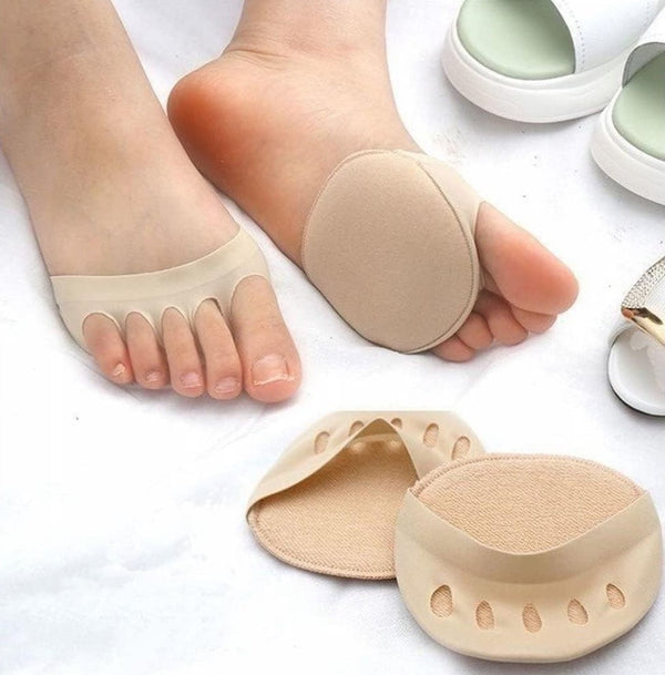 Pack of 2 Honeycomb Fabric Forefoot Pads (Beige)