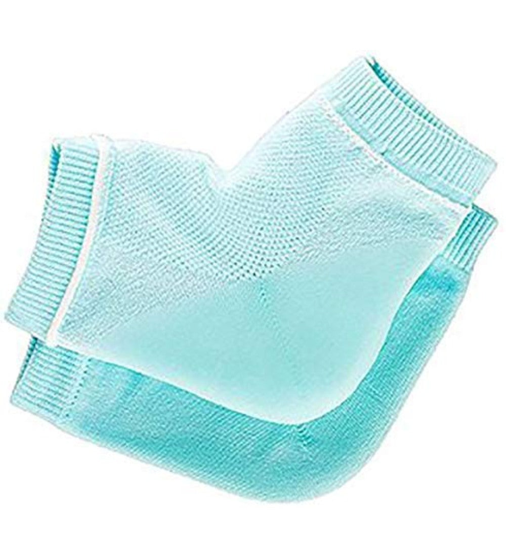 Generic Half Gel Cotton Heel Socks (Blue)