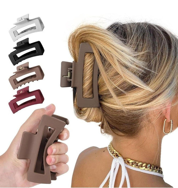 Generic Soft Silicone Hair Claw Clips (Multicolor)