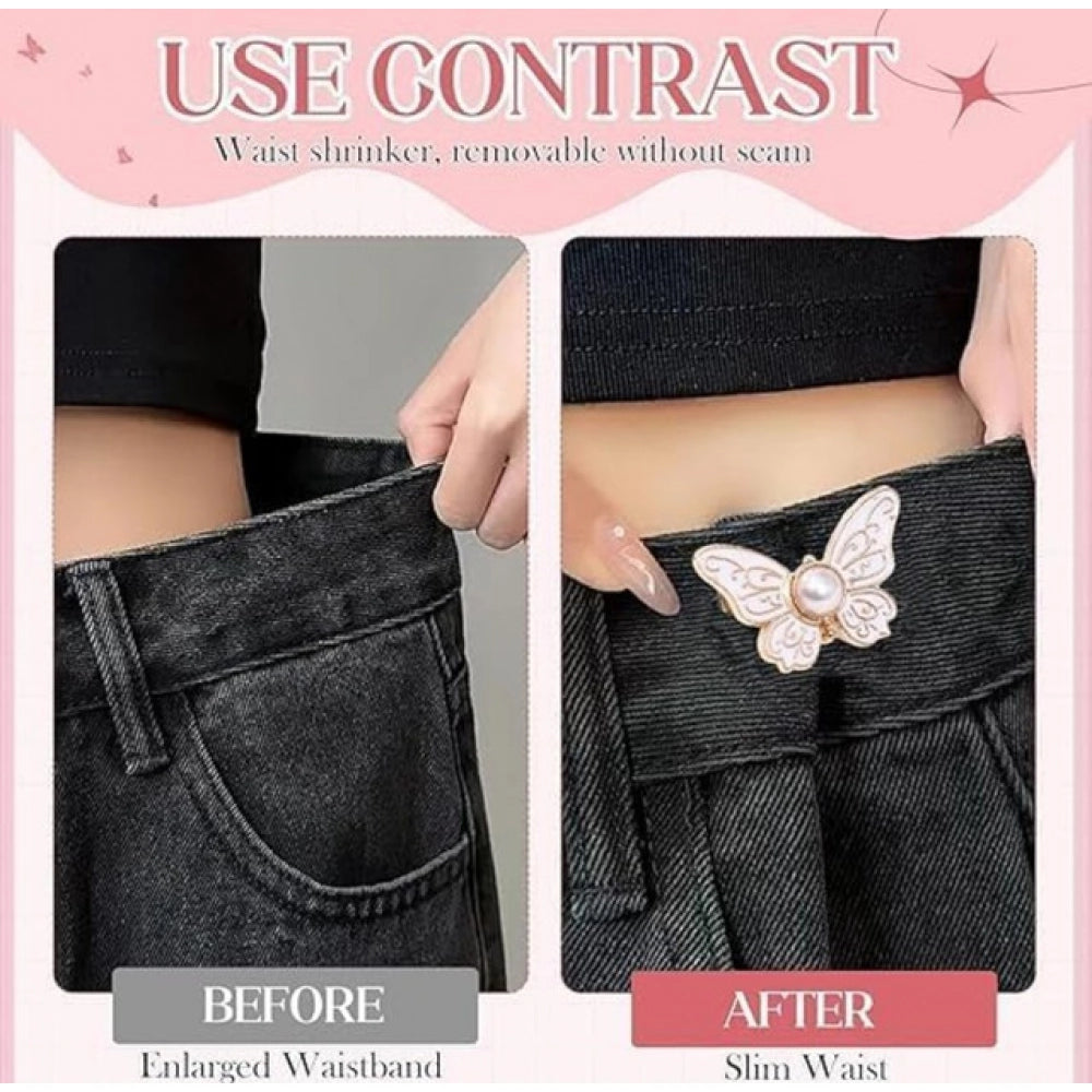 Pack of 3 Jeans Clip Butterfly (Multicolor)