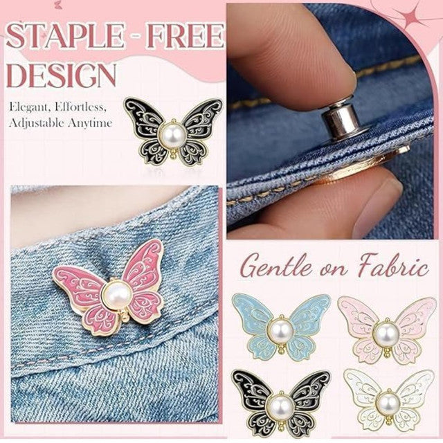 Generic Pack of 2 Jeans Clip Butterfly (Multicolor)