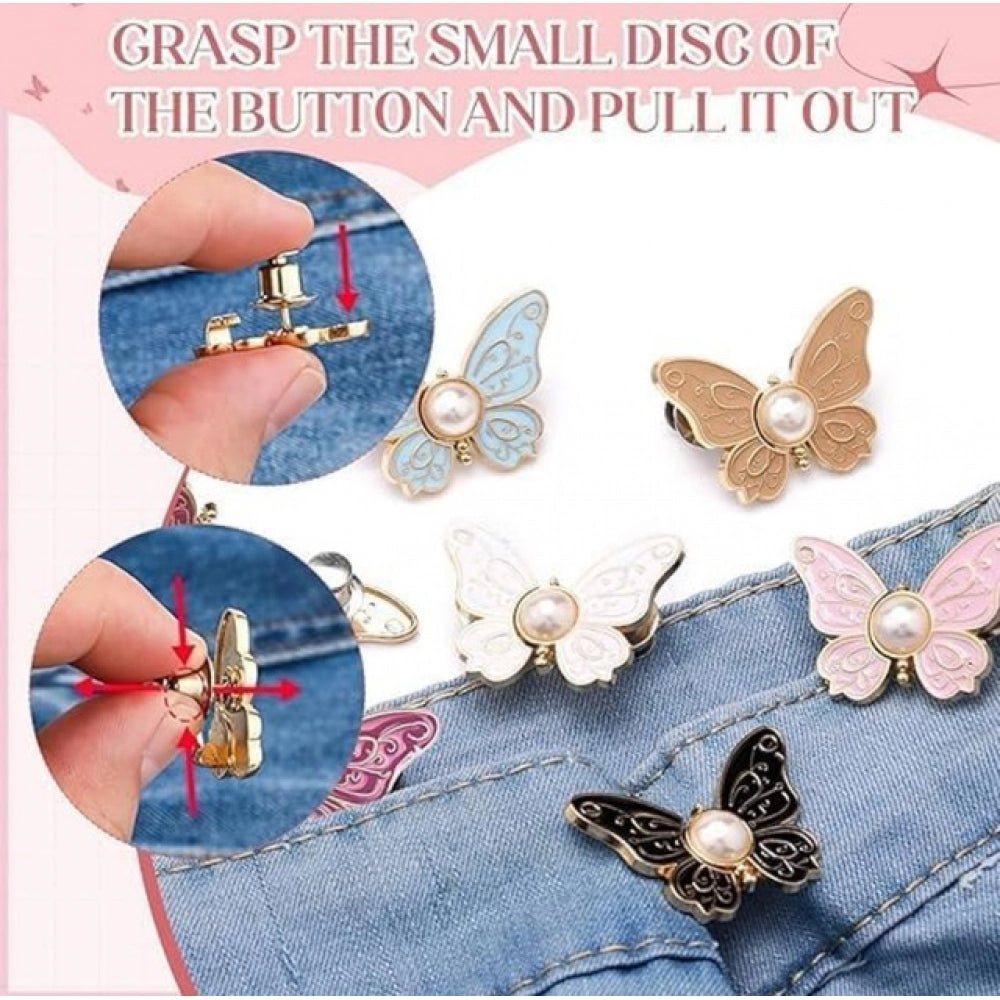 Pack of 3 Jeans Clip Butterfly (Multicolor)