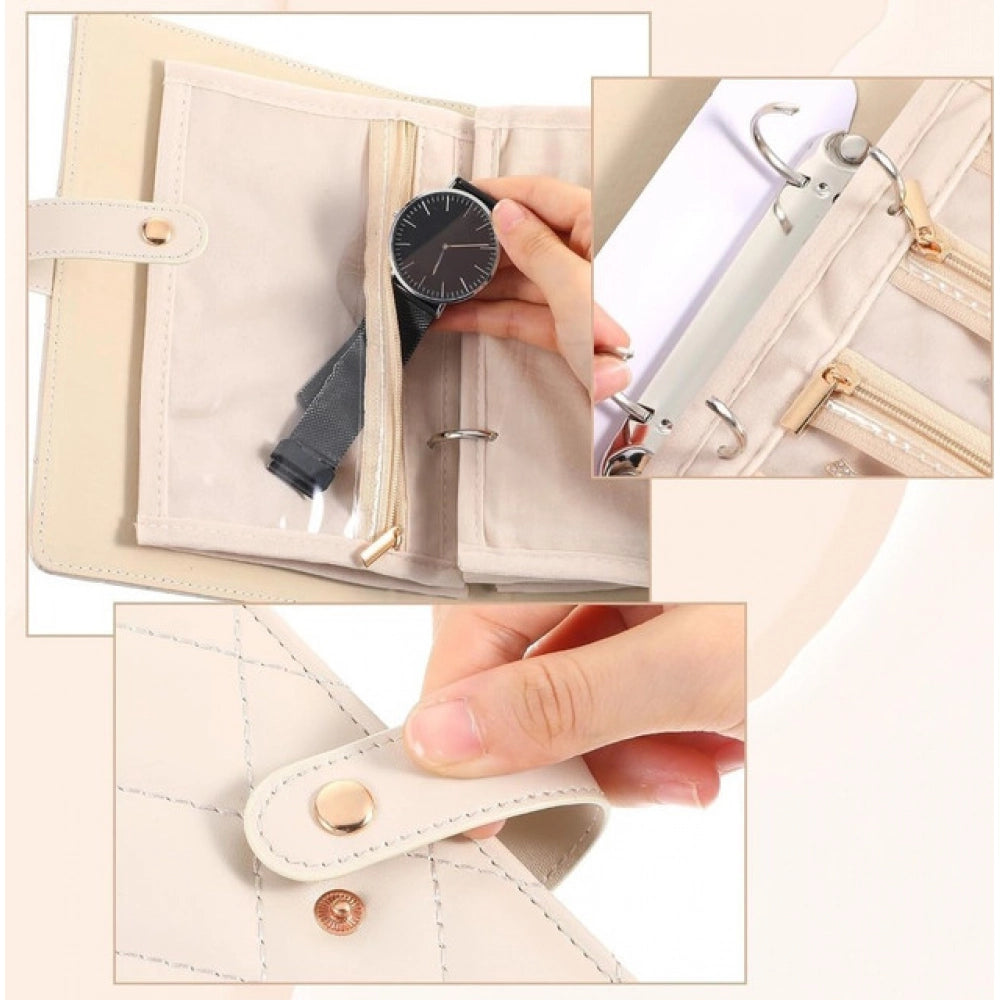 Jewelry Organizer Book (Beige)