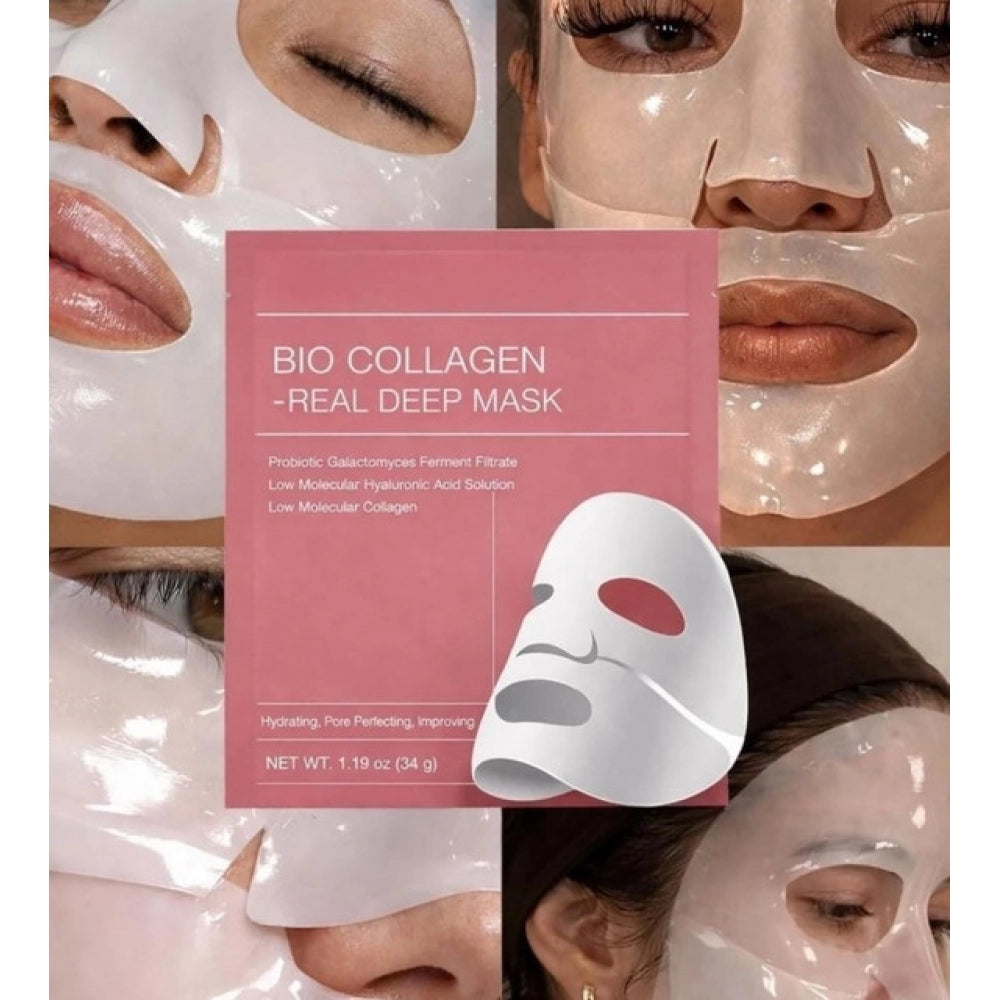 Pack of 2 Bio-Collagen Face Mask (Multicolor)