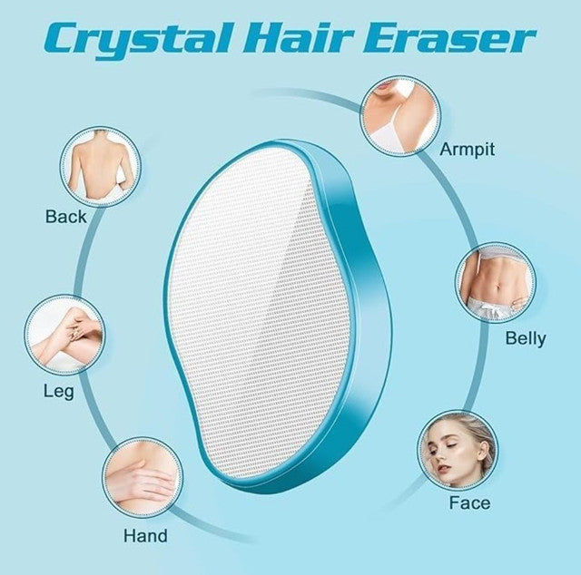 Generic Pack of 2 Crystal Painless Hair Eraser (Blue)