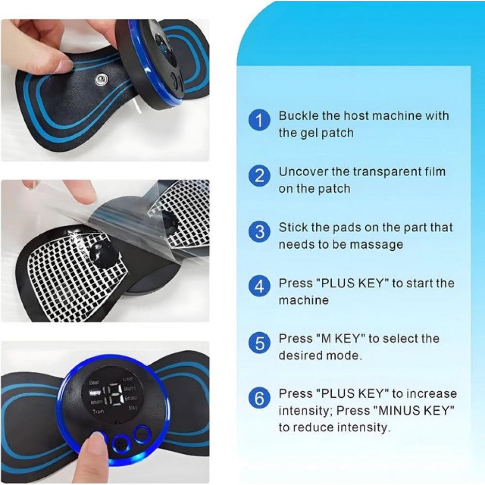 Pack of 2 Butterfly Massager (Black)