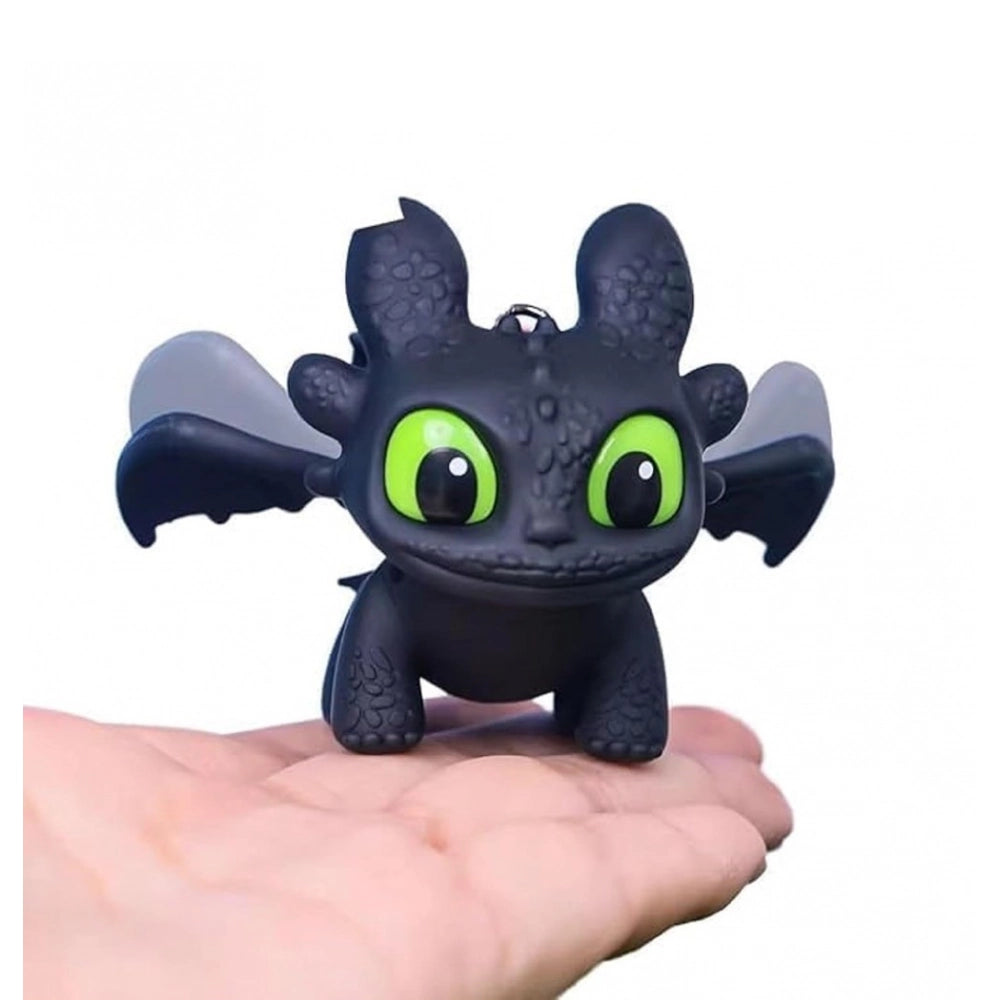 Night Fury Dragon Keychain (Black)