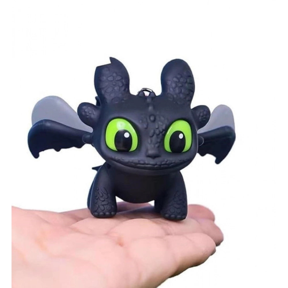 Night Fury Dragon Keychain (Black)