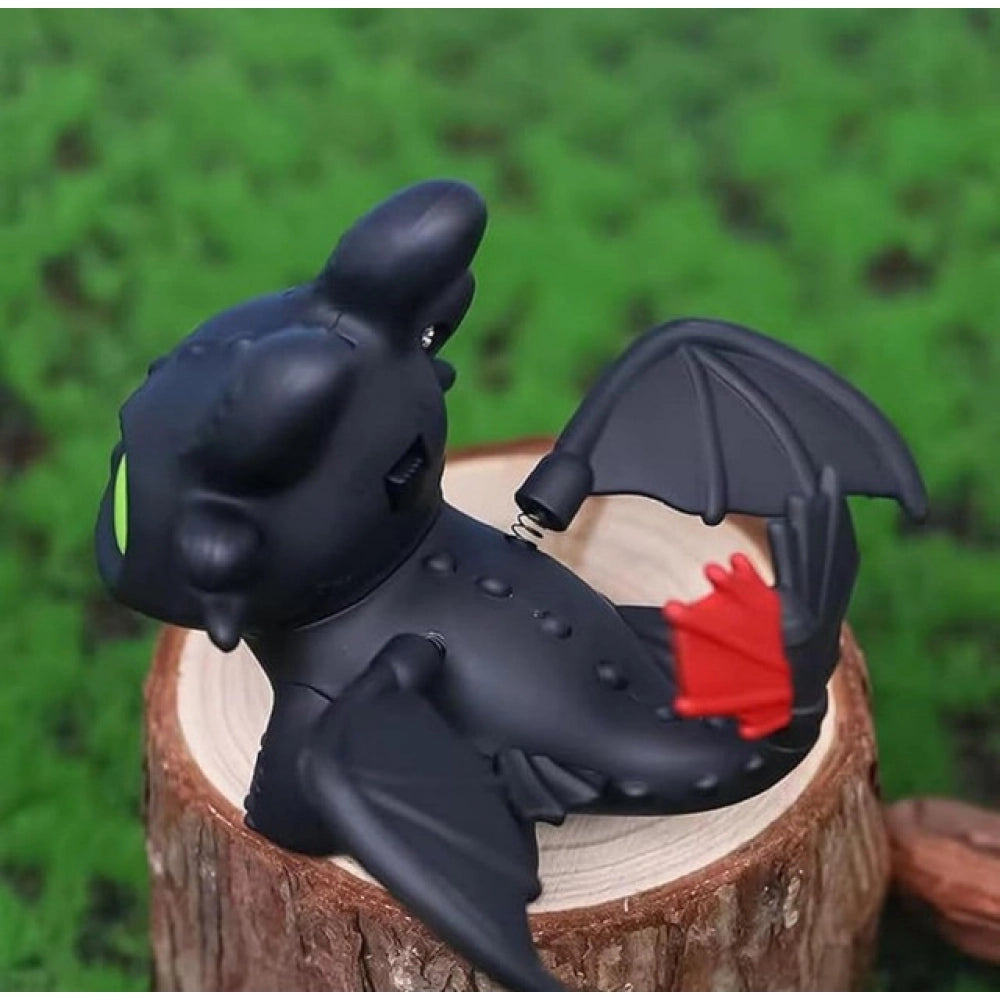 Night Fury Dragon Keychain (Black)
