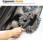 Pack of 2 Small Car Duster (Black-Grey)