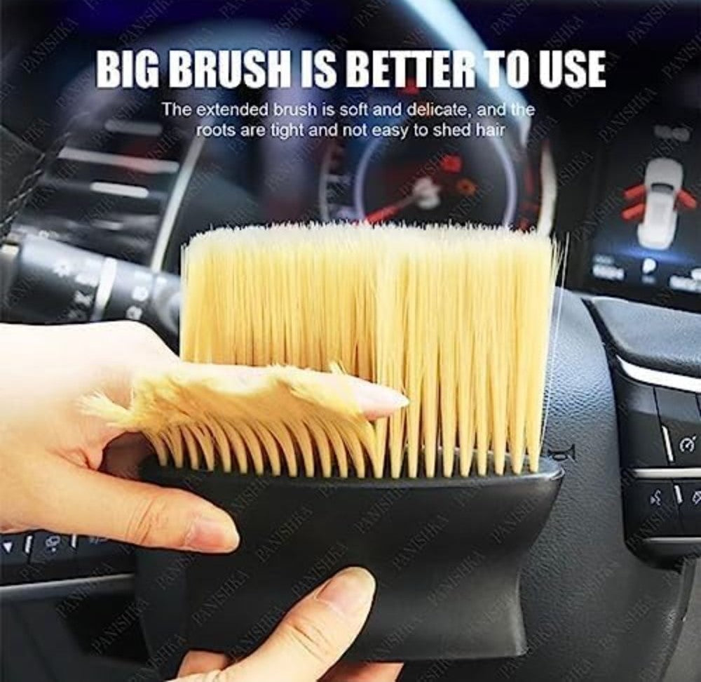 Generic Pack of 2 Car Dashboard Cleaning Brush (Black)