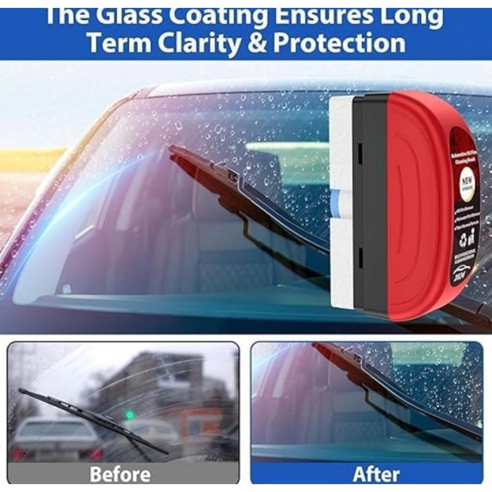 Pack of 3 Automotive Oil Film Cleaning Brush (Red-Black)