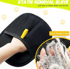Cat Dog Hair Remover Gloves (Black)