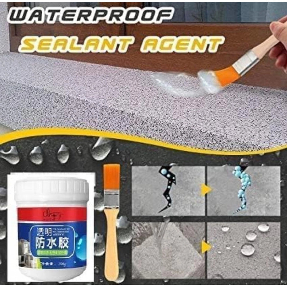 Pack of 2 Transparent Waterproof Glue (White)