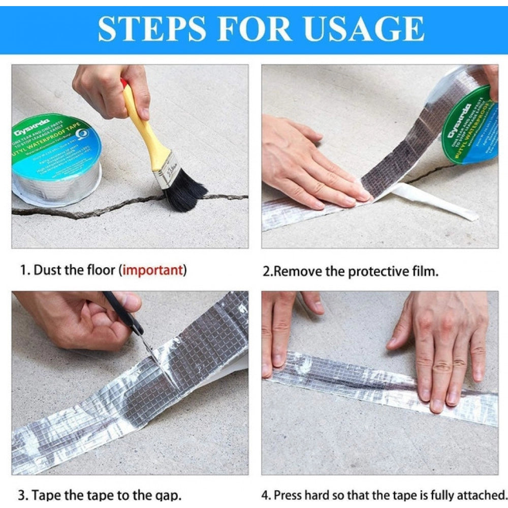 Pack of 2 Aluminium Waterproof Foil Tape 2 Inch (Silver)