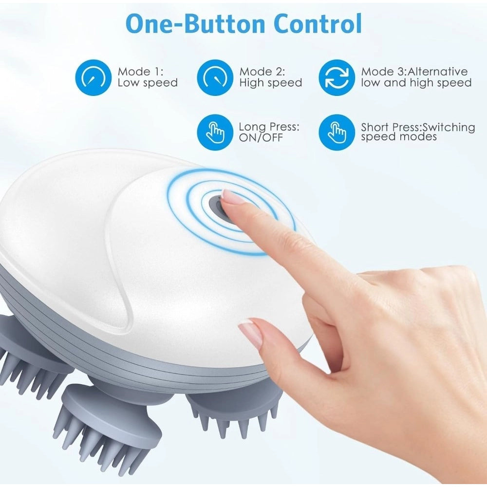 Electric Scalp Massager (Grey)