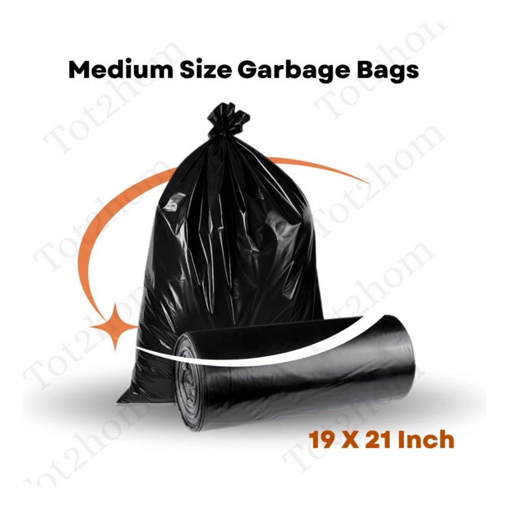Pack of 12 Biodegradeable Vegetable-Paper 19 x 21 Inches Garbage Bag (Black)