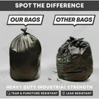 Pack of 10 Polyethylene 19 x 21 Inches Garbage Bag (Black)
