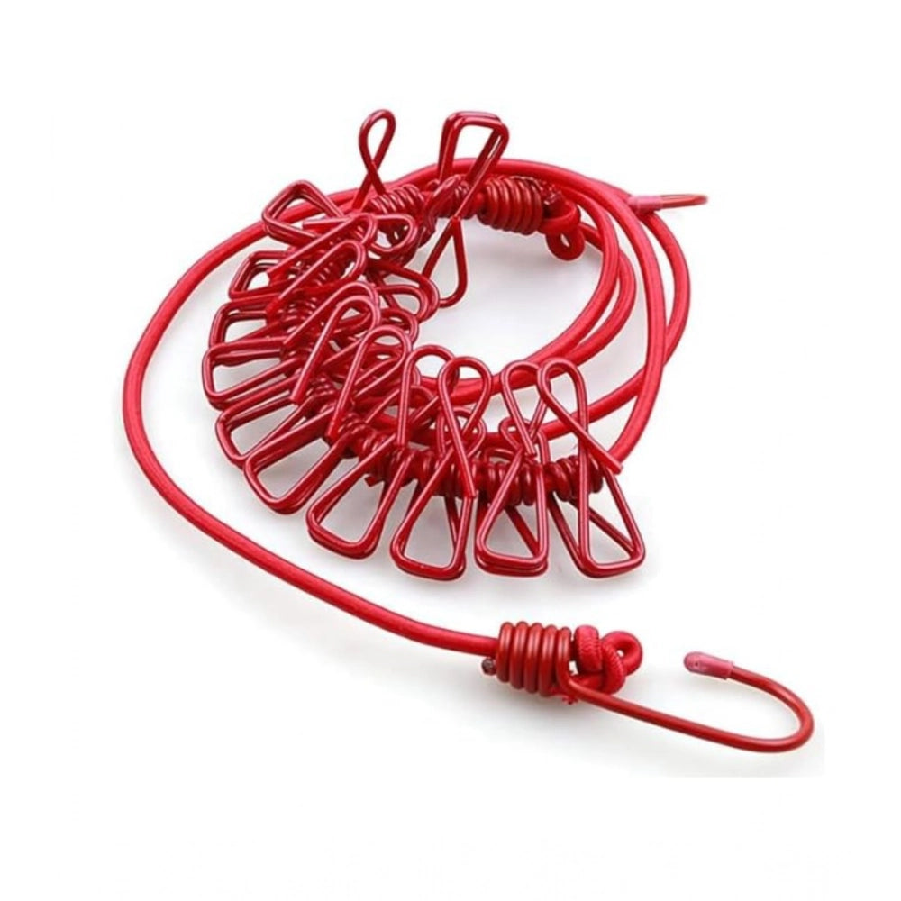 Pack of 2 Nylon Cloth Drying Rope (Multicolor)