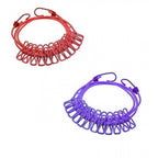 Pack of 2 Nylon Cloth Drying Rope (Multicolor)