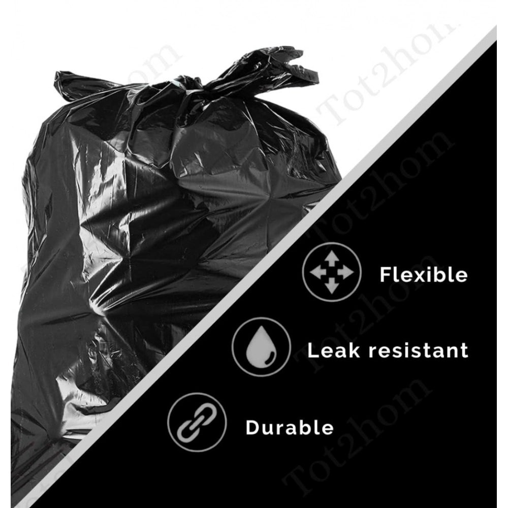 Pack of 12 Biodegradeable Vegetable-Paper 19 x 21 Inches Garbage Bag (Black)