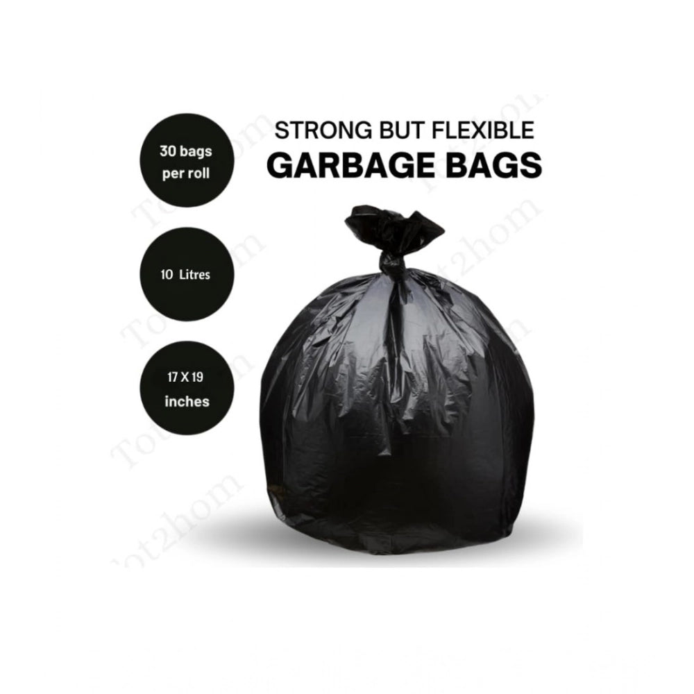 Pack of 5 Biodegradeable Vegetable-Paper 17 x 19 Inches Garbage Bag (Black)