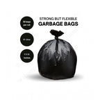 Pack of 6 Plastic 17 x 19 Inches Garbage Bag (Black)