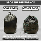 Pack of 6 Plastic 17 x 19 Inches Garbage Bag (Black)