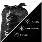 Pack of 10 Biodegradeable Vegetable-Paper 25 x 30 Inches Garbage Bag (Black)