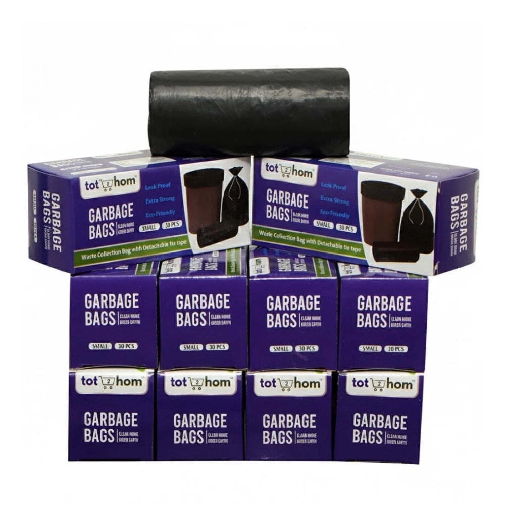 Pack of 10 Biodegradeable Vegetable-Paper 17 x 19 Inches Garbage Bag (Black)