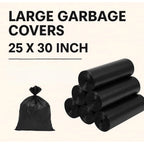 Pack of 6 Biodegradeable Vegetable-Paper 25 x 30 Inches Garbage Bag (Black)