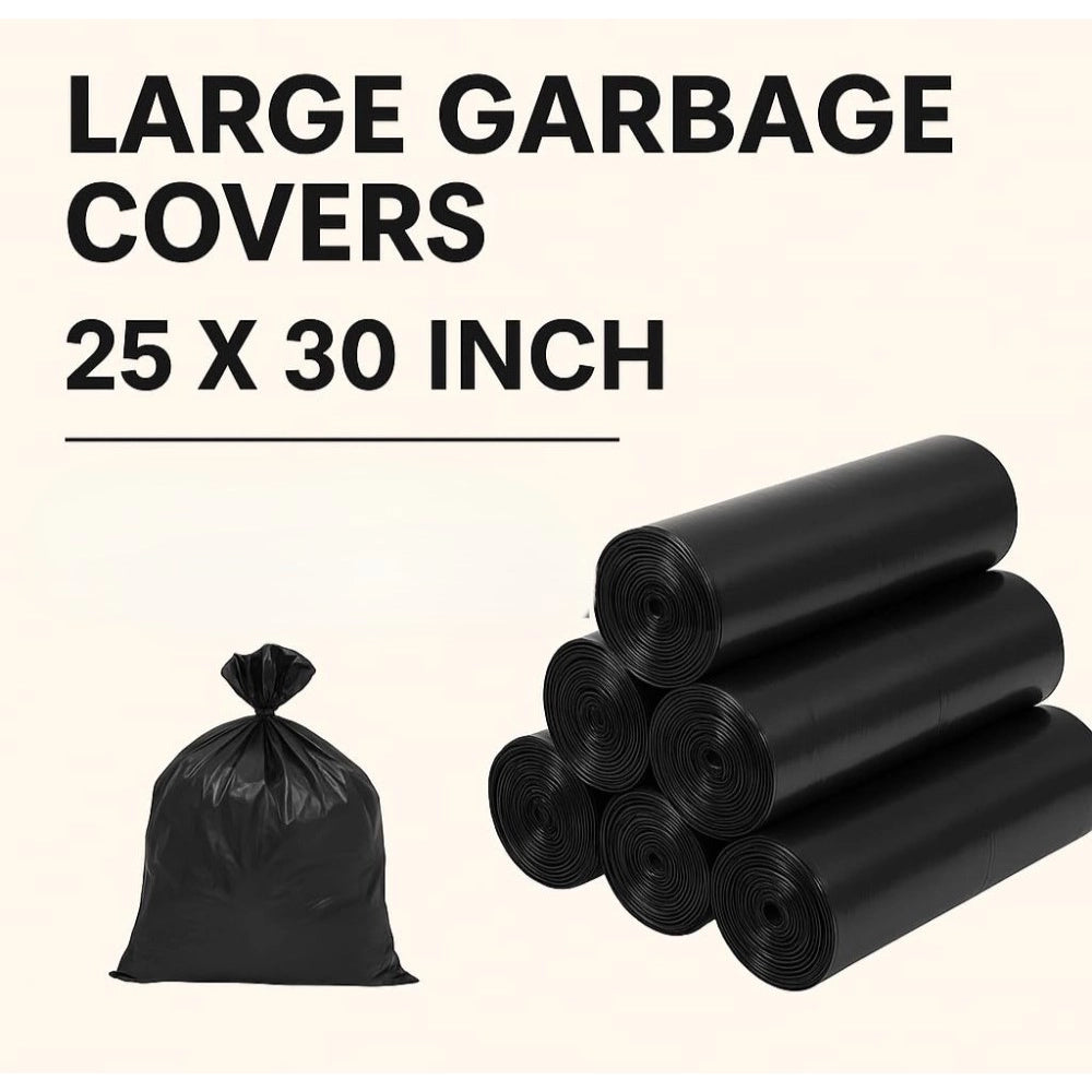 Pack of 4 Biodegradeable Vegetable-Paper 25 x 30 Inches Garbage Bag (Black)