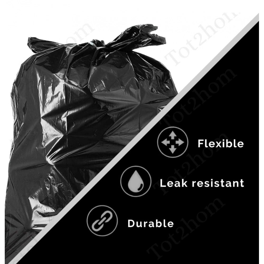 Pack of 4 Biodegradeable Vegetable-Paper 25 x 30 Inches Garbage Bag (Black)