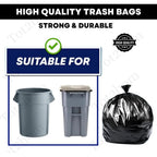 Pack of 12 Biodegradeable Vegetable-Paper 25 x 30 Inches Garbage Bag (Black)