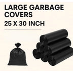 Pack of 10 Biodegradeable Vegetable-Paper 25 x 30 Inches Garbage Bag (Black)