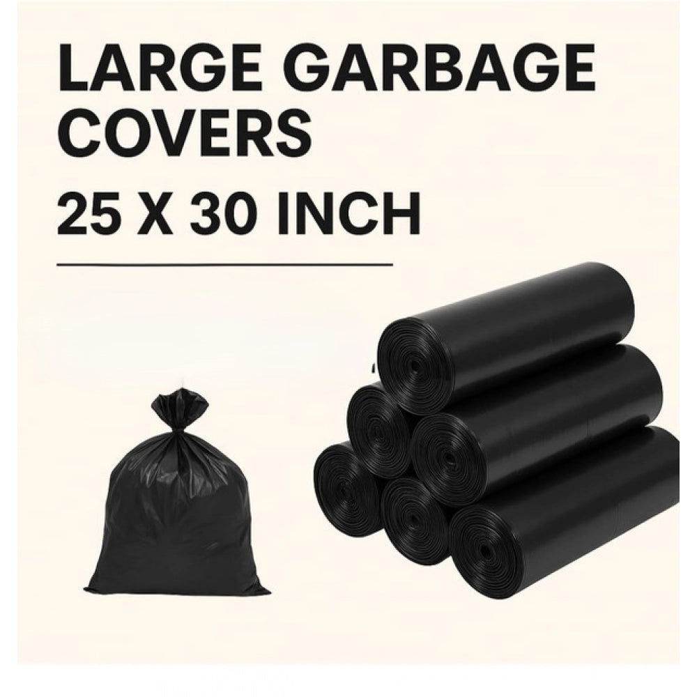 Pack of 3 Biodegradeable Vegetable-Paper 25 x 30 Inches Garbage Bag (Black)