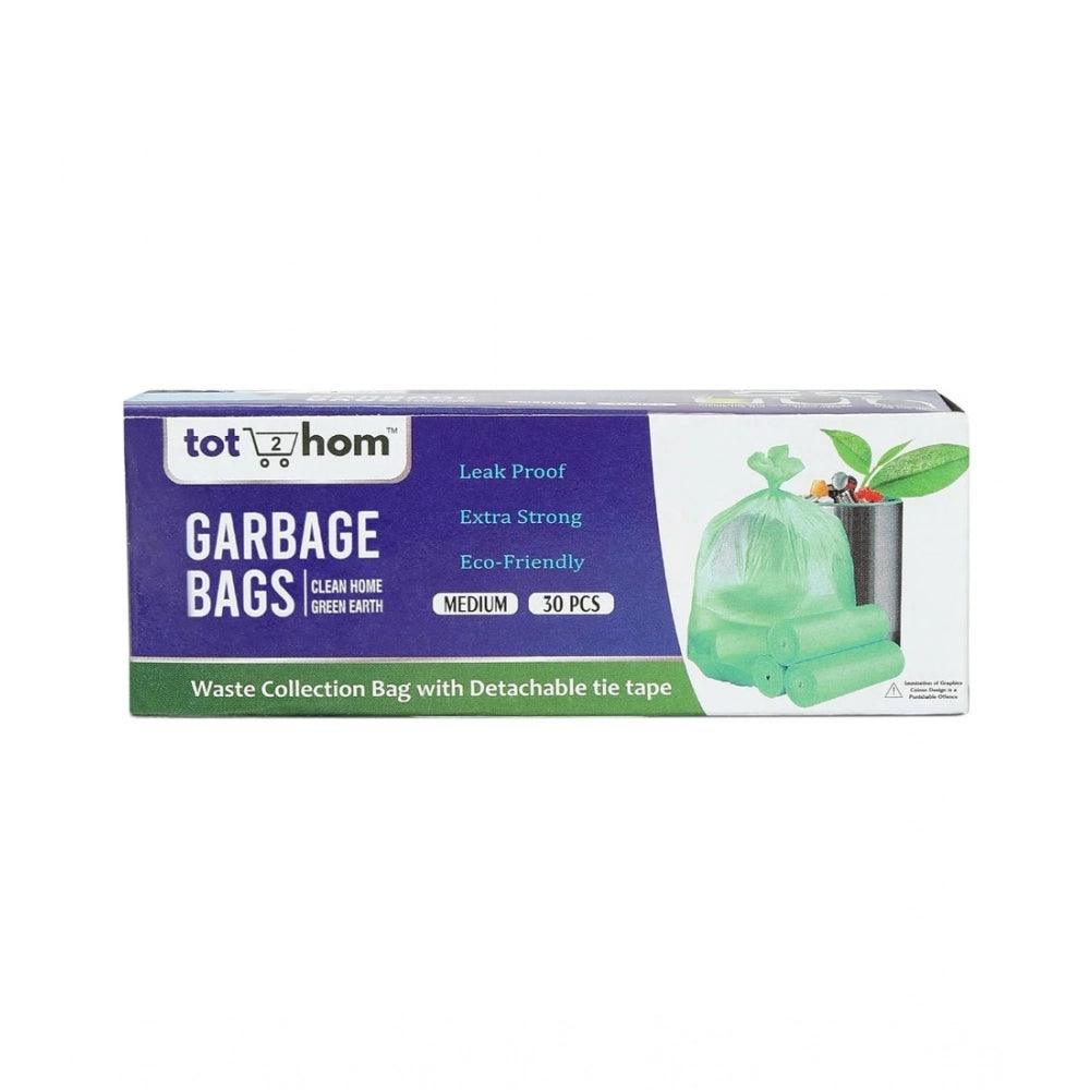 Pack of 3 Biodegradeable Vegetable-Paper 19 x 21 Inches Garbage Bag (Green)