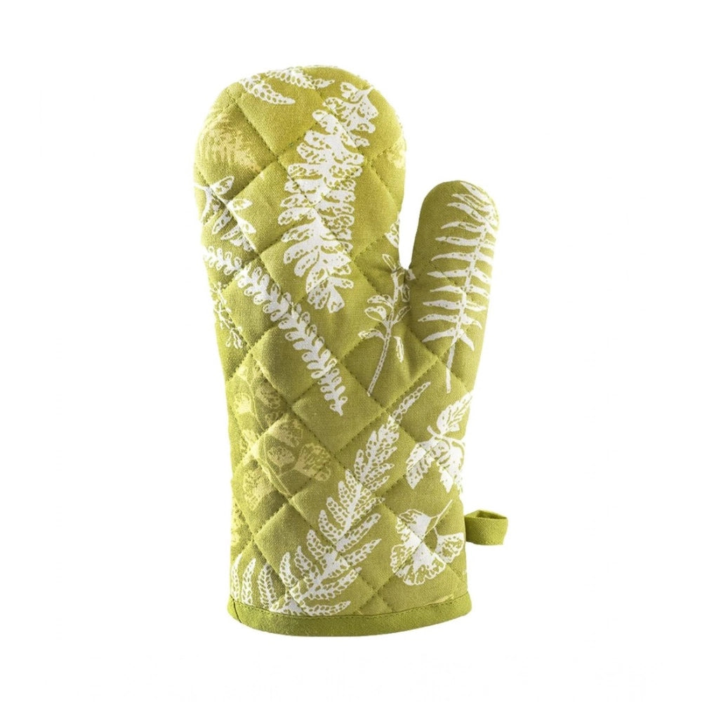 Pack of 2 Cotton Oven Gloves (Green)