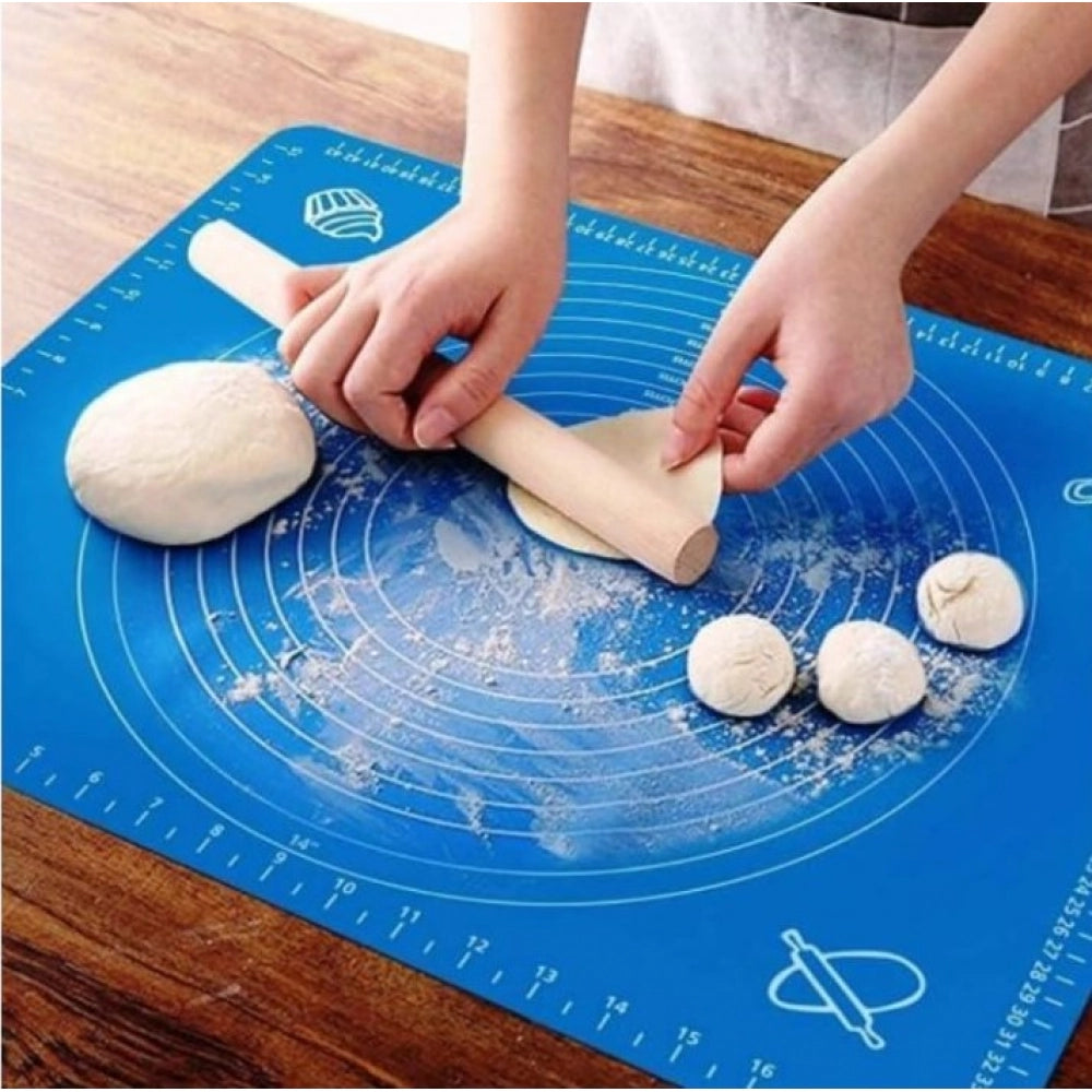 Pack of 3 Silicone Roti Mat (Blue)
