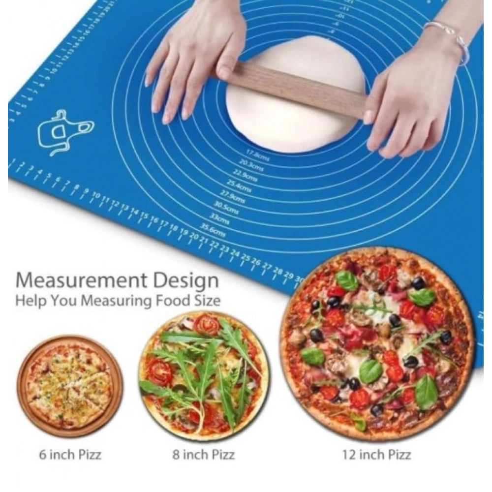 Pack of 3 Silicone Roti Mat (Blue)