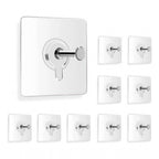 Pack of 10 Plastic Wall Hook (Multicolor)
