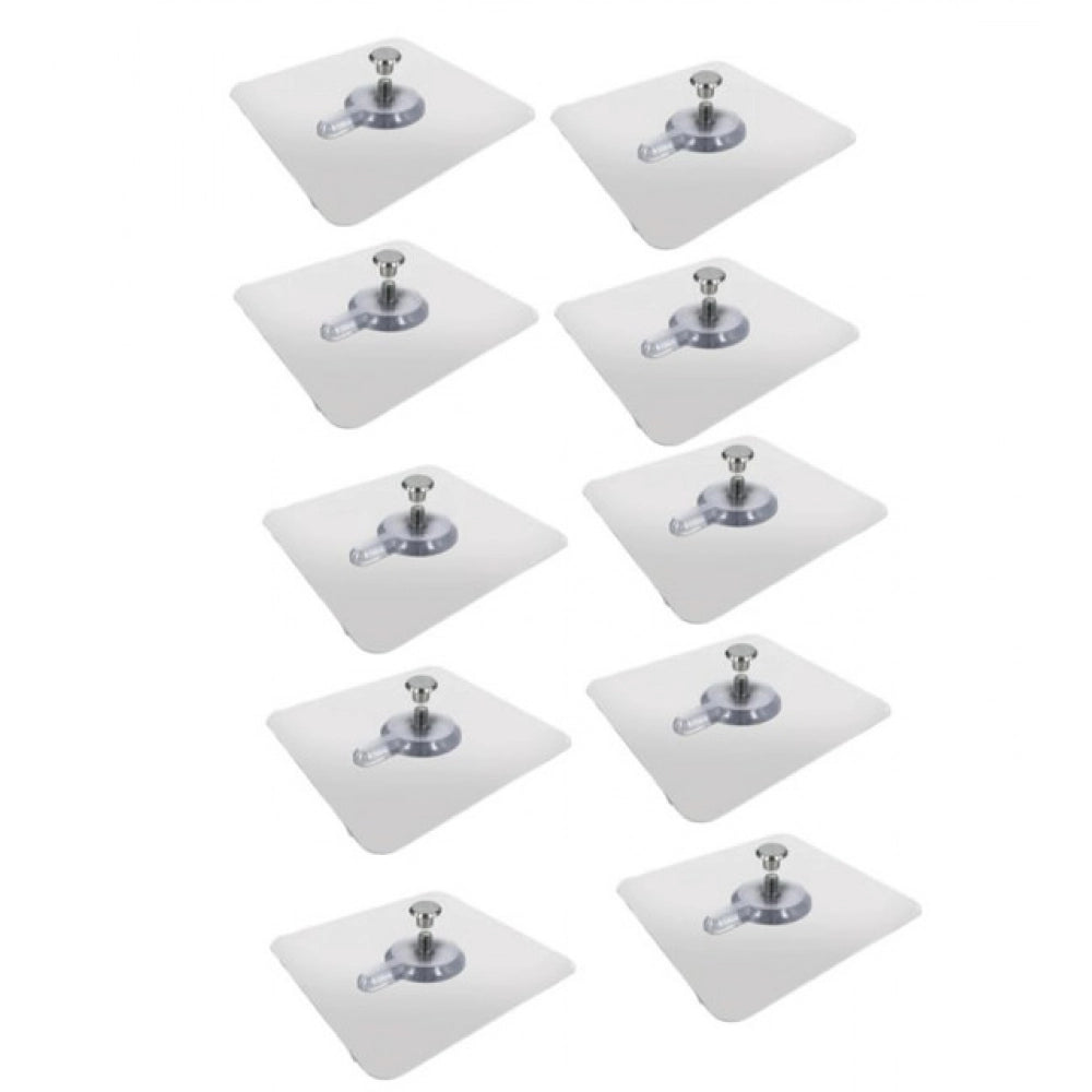 Pack of 10 Plastic Wall Hook (Multicolor)