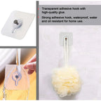 Pack of 10 Plastic Wall Hook (Multicolor)